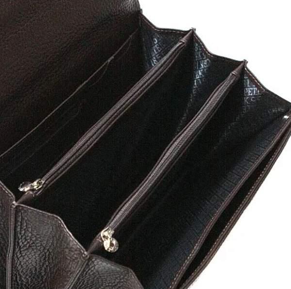 Барсетка из натуральной кожи Petek Petek, Артикул: 750.46B.02 фото №1