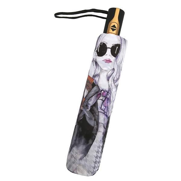 L-20252-5 Зонт жен. Fabretti, облегченный автомат, 3 сложения, сатин Fabretti, Артикул: L-20252-5 фото №1