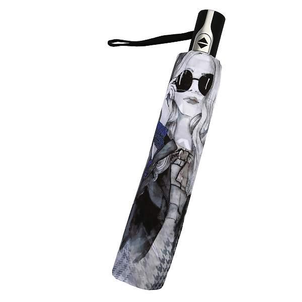 L-20252-9 Зонт жен. Fabretti, облегченный автомат, 3 сложения, сатин Fabretti, Артикул: L-20252-9 фото №1