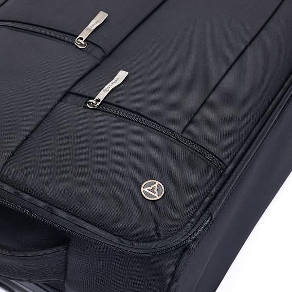 Чемодан TORBER Seyd, чёрный, нейлон 600D, 36,5 х 14 х 54 см, 32 л T2021S-Black Torber, Артикул: T2021S-Black фото №1