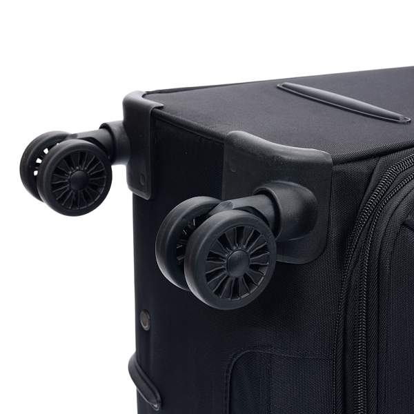 Чемодан TORBER Seyd, чёрный, нейлон 600D, 43,5 х 19 х 68 см, 56 л T2021M-Black Torber, Артикул: T2021M-Black фото №1