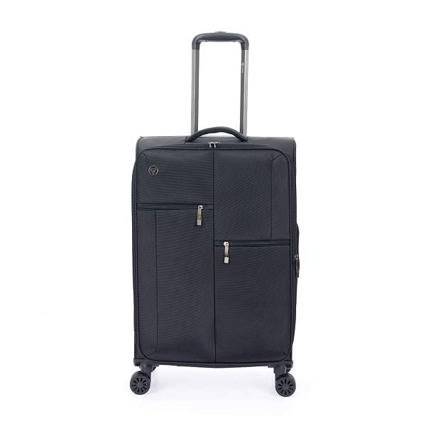 Чемодан TORBER Seyd, чёрный, нейлон 600D, 43,5 х 19 х 68 см, 56 л T2021M-Black Torber, Артикул: T2021M-Black фото №1