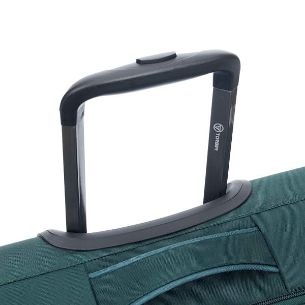 Чемодан TORBER Seyd, тёмно-зелёный, нейлон 600D, 36,5 х 14 х 54 см, 32 л T2021S-Green Torber, Артикул: T2021S-Green фото №1