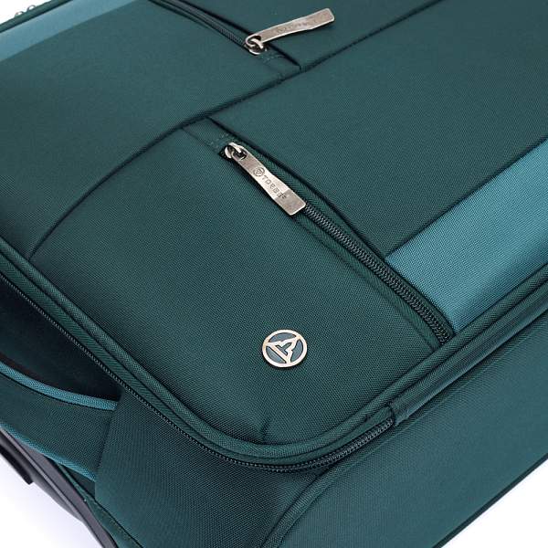 Чемодан TORBER Seyd, тёмно-зелёный, нейлон 600D, 36,5 х 14 х 54 см, 32 л T2021S-Green Torber, Артикул: T2021S-Green фото №1