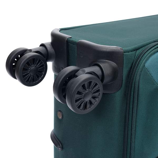 Чемодан TORBER Seyd, тёмно-зелёный, нейлон 600D, 43,5 х 19 х 68 см, 56 л T2021M-Green Torber, Артикул: T2021M-Green фото №1