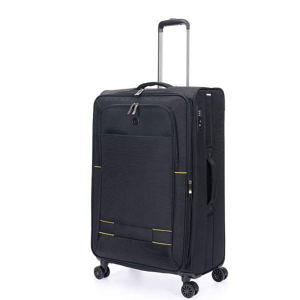 Чемодан TORBER Brosno, чёрный, нейлон 600D, 48 х 22 х 78 см, 85 л T1901L-Black Torber, Артикул: T1901L-Black фото №1