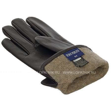 перчатки мужские h6013/2-10 tony perotti коричневый Tony Perotti