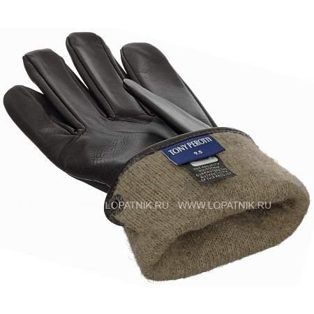 перчатки мужские h6019/2-10 tony perotti коричневый Tony Perotti