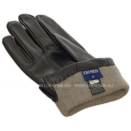 перчатки мужские h6028/1-10 tony perotti чёрный Tony Perotti
