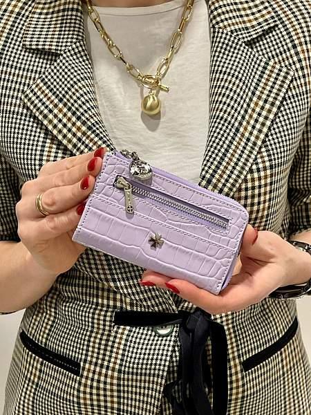 Ключница из натуральной кожи Vasheron, Артикул: 9278-N.Croco Lavanda фото №1