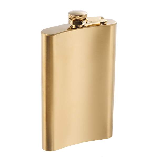 Фляга S.Quire 0,27 л, сталь, золотистая PT26-9 S.QUIRE, Артикул: PT26-9 фото №1