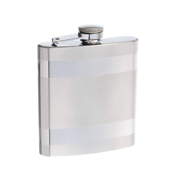 Фляга S.Quire 0,18 л, сталь, серебристая SP014-6 S.QUIRE, Артикул: SP014-6 фото №1