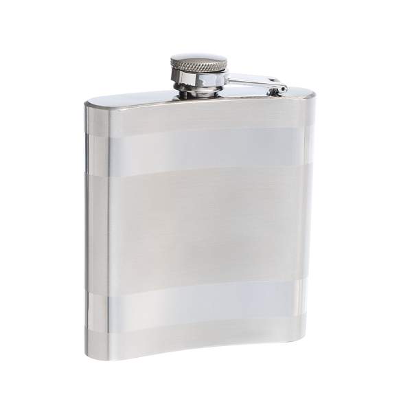 Фляга S.Quire 0,18 л, сталь, серебристая SP014-6 S.QUIRE, Артикул: SP014-6 фото №1