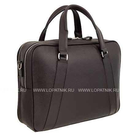 бизнес-сумка тёмно-коричневый sergio belotti 7077 napoli brown Sergio Belotti