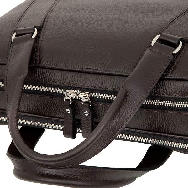 Бизнес-сумка тёмно-коричневый Sergio Belotti 7077 Napoli brown Sergio Belotti, Артикул: 7077 Napoli brown фото №1