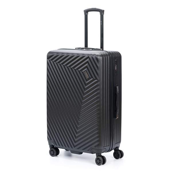 Чемодан TORBER Lama, чёрный, ABS-пластик, 49 х 29,5 х 77 см, 92 л T1919L-Black Torber, Артикул: T1919L-Black фото №1