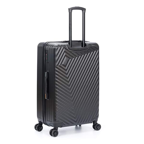 Чемодан TORBER Lama, чёрный, ABS-пластик, 49 х 29,5 х 77 см, 92 л T1919L-Black Torber, Артикул: T1919L-Black фото №1