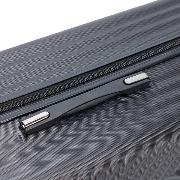 Чемодан TORBER Lama, чёрный, ABS-пластик, 49 х 29,5 х 77 см, 92 л T1919L-Black Torber, Артикул: T1919L-Black фото №1