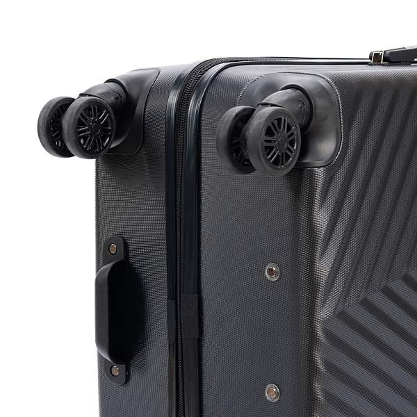 Чемодан TORBER Lama, чёрный, ABS-пластик, 49 х 29,5 х 77 см, 92 л T1919L-Black Torber, Артикул: T1919L-Black фото №1