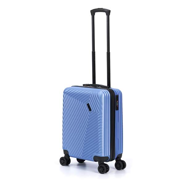 Чемодан TORBER Lama, синий, ABS-пластик, 38 х 21 х 55 см, 37 л T1919S-Blue Torber, Артикул: T1919S-Blue фото №1