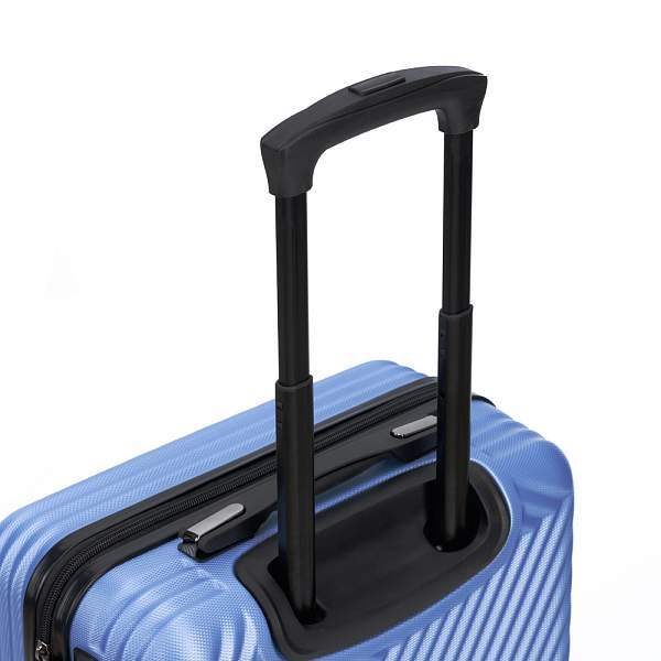 Чемодан TORBER Lama, синий, ABS-пластик, 38 х 21 х 55 см, 37 л T1919S-Blue Torber, Артикул: T1919S-Blue фото №1