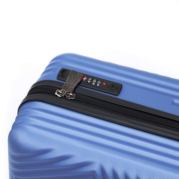 Чемодан TORBER Lama, синий, ABS-пластик, 38 х 21 х 55 см, 37 л T1919S-Blue Torber, Артикул: T1919S-Blue фото №1