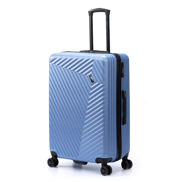 Чемодан TORBER Lama, синий, ABS-пластик, 49 х 29,5 х 77 см, 92 л T1919L-Blue Torber, Артикул: T1919L-Blue фото №1