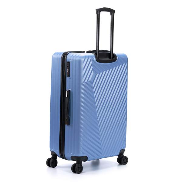 Чемодан TORBER Lama, синий, ABS-пластик, 49 х 29,5 х 77 см, 92 л T1919L-Blue Torber, Артикул: T1919L-Blue фото №1