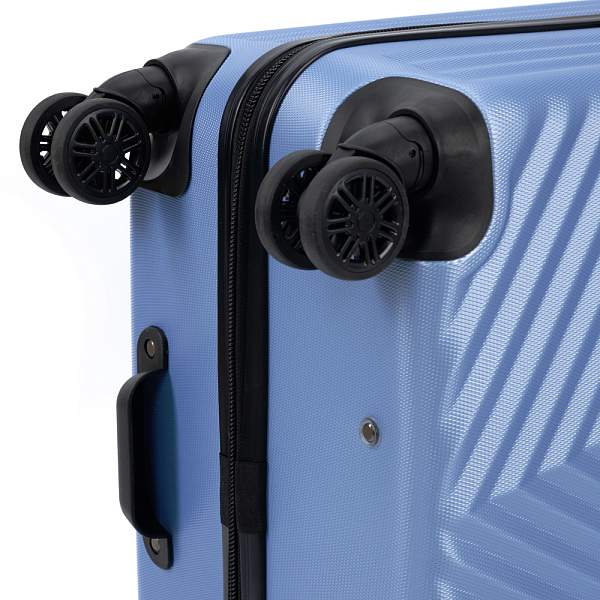 Чемодан TORBER Lama, синий, ABS-пластик, 49 х 29,5 х 77 см, 92 л T1919L-Blue Torber, Артикул: T1919L-Blue фото №1