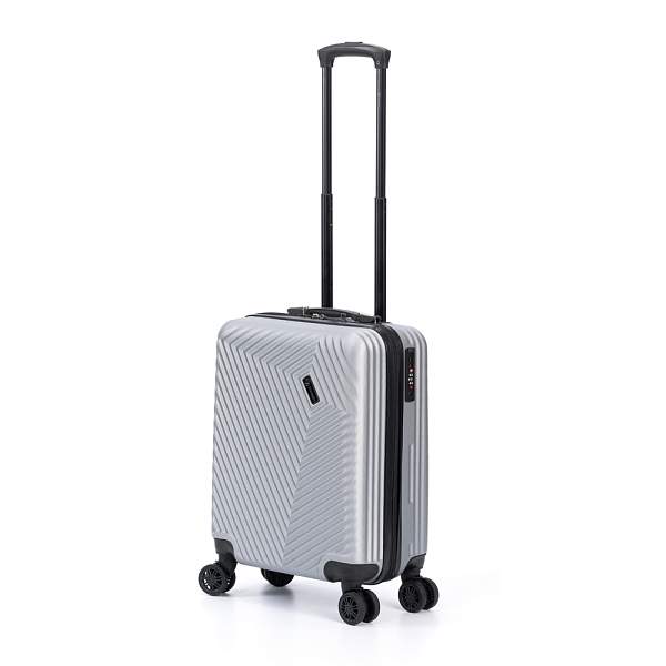Чемодан TORBER Lama, серебристый, ABS-пластик, 38 х 21 х 55 см, 37 л T1919S-Silver Torber, Артикул: T1919S-Silver фото №1