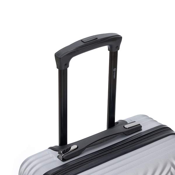Чемодан TORBER Lama, серебристый, ABS-пластик, 38 х 21 х 55 см, 37 л T1919S-Silver Torber, Артикул: T1919S-Silver фото №1