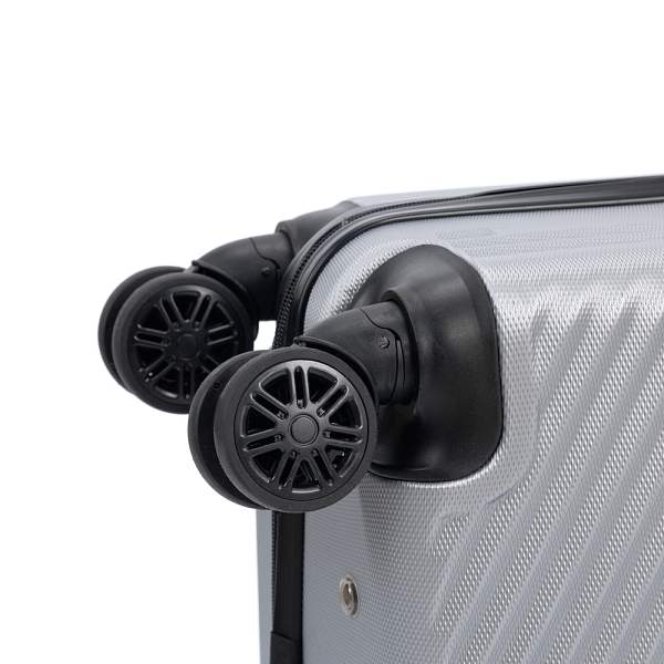 Чемодан TORBER Lama, серебристый, ABS-пластик, 38 х 21 х 55 см, 37 л T1919S-Silver Torber, Артикул: T1919S-Silver фото №1