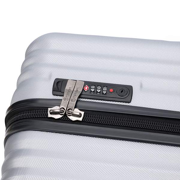 Чемодан TORBER Lama, серебристый, ABS-пластик, 49 х 29,5 х 77 см, 92 л T1919L-Silver Torber, Артикул: T1919L-Silver фото №1