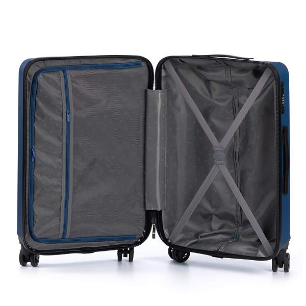 Чемодан TORBER Caspian, тёмно-синий, ABS-пластик, 43 х 26 х 68 см, 64 л T2055M-Navi Torber, Артикул: T2055M-Navi фото №1
