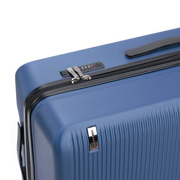Чемодан TORBER Caspian, тёмно-синий, ABS-пластик, 43 х 26 х 68 см, 64 л T2055M-Navi Torber, Артикул: T2055M-Navi фото №1