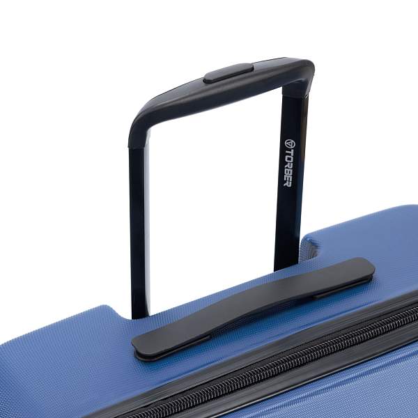 Чемодан TORBER Caspian, тёмно-синий, ABS-пластик, 49 х 29 х 78 см, 96 л T2055L-Navi Torber, Артикул: T2055L-Navi фото №1