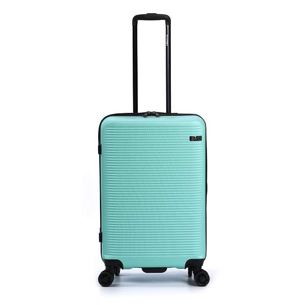 Чемодан TORBER Caspian, светло-зелёный, ABS-пластик, 43 х 26 х 68 см, 64 л T2055M-Green Torber, Артикул: T2055M-Green фото №1