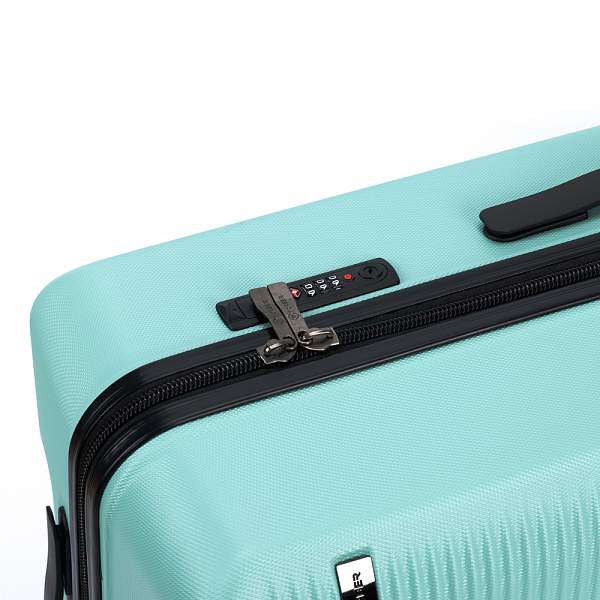 Чемодан TORBER Caspian, светло-зелёный, ABS-пластик, 49 х 29 х 78 см, 96 л T2055L-Green Torber, Артикул: T2055L-Green фото №1