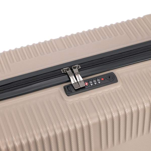 Чемодан TORBER Elton, песочный, ABS-пластик, 38 х 22 х 54 см, 35 л T2056S-Sand Torber, Артикул: T2056S-Sand фото №1