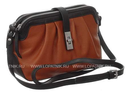 сумка женская valia f15319/orange-black valia оранжевый VALIA
