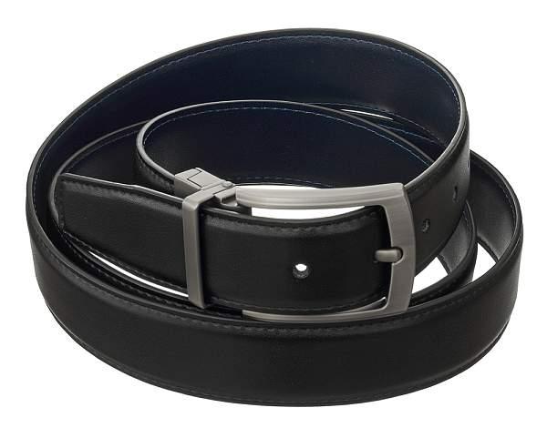 Ремень 1#/7#/1-6/130 синий-чёрный двухсторонний bruno perri синий-чёрный Bruno Perri, Артикул: 1#/7#/1-6/130 фото №1