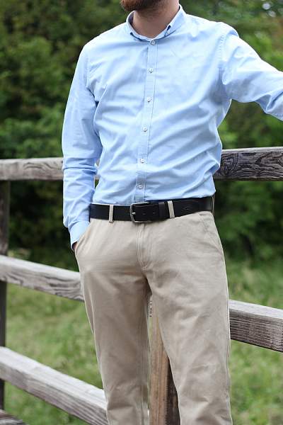 Ремень KLONDIKE Creek, односторонний, натуральная воловья кожа, цвет чёрный, 120 х 4 см KD1200-01-120 KLONDIKE 1896, Артикул: KD1200-01-120 фото №1