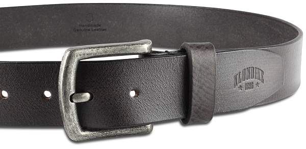Ремень KLONDIKE Creek, односторонний, натуральная воловья кожа, цвет серый, 120 х 4 см KD1200-05-120 KLONDIKE 1896, Артикул: KD1200-05-120 фото №1