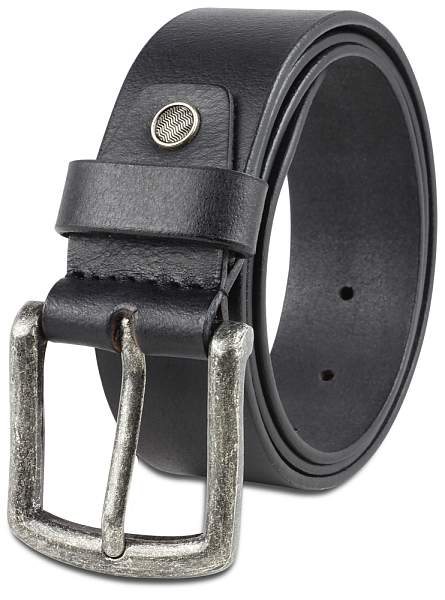 Ремень KLONDIKE Creek, односторонний, натуральная воловья кожа, цвет чёрный, 130 х 4 см KD1200-01-130 KLONDIKE 1896, Артикул: KD1200-01-130 фото №1