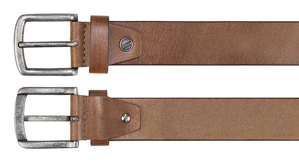 Ремень KLONDIKE Creek, односторонний, натуральная воловья кожа, цвет коньячный, 130 х 4 см KD1200-04-130 KLONDIKE 1896, Артикул: KD1200-04-130 фото №1