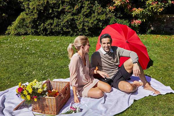 L909-024 Red (Сердце) Зонт женский трость Fulton Fulton, Артикул: L909-024 Red фото №1