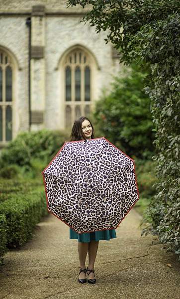 L354-4249 LusterousLeopard (Леопард) Зонт женский механика Fulton Fulton, Артикул: L354-4249 LusterousLeopard фото №1