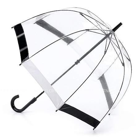 l041-090 blackwhite (черныйбелый) зонт женский трость fulton Fulton