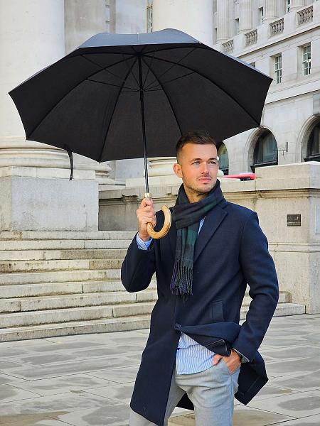 G807-01 Black (Черный) Зонт мужской трость Fulton Fulton, Артикул: G807-01 Black фото №1