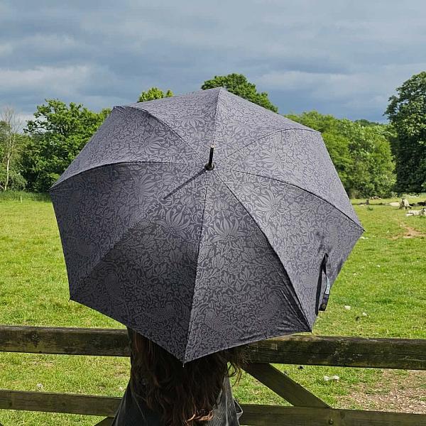 L936-4365 StrawberryThiefGraphite (Графит) Зонт женский Morris Co Fulton Fulton, Артикул: L936-4365 StrawberryThiefGraphite фото №1